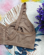 Pack of 3 Women’s Cotton Blend Seamed Bras | Non-Padded, Wire-Free | Plus Size Fit | Beige, Black & Maroon