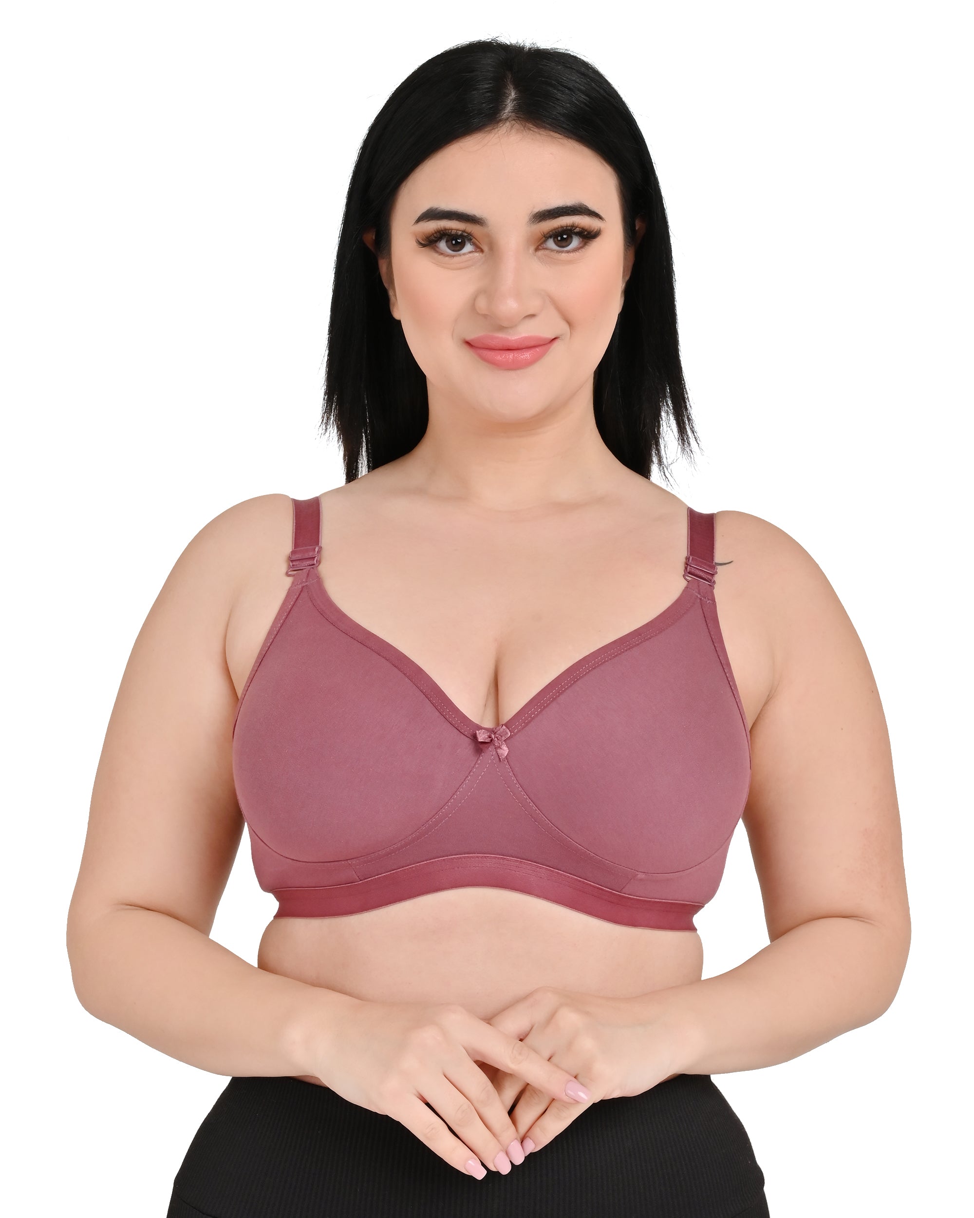Onion Mesh Women's Nylon Lace Wirefree Full Coverage Bra