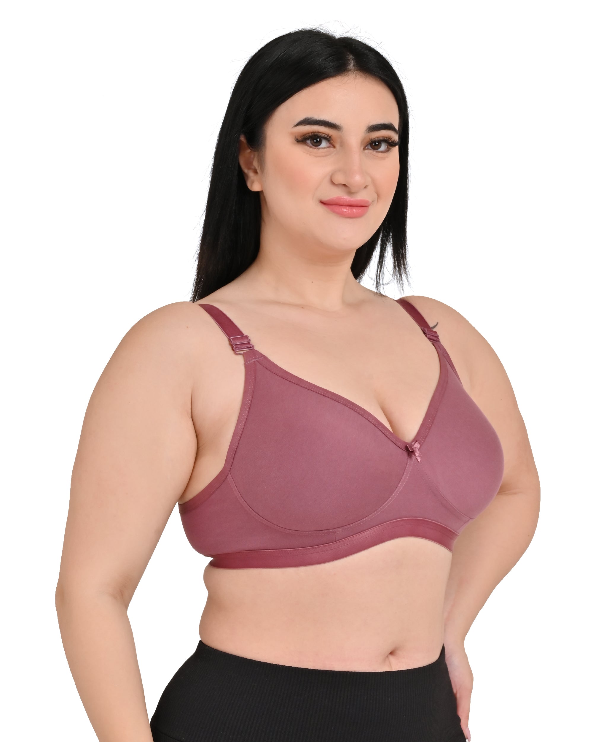 Onion Mesh Women's Nylon Lace Wirefree Full Coverage Bra