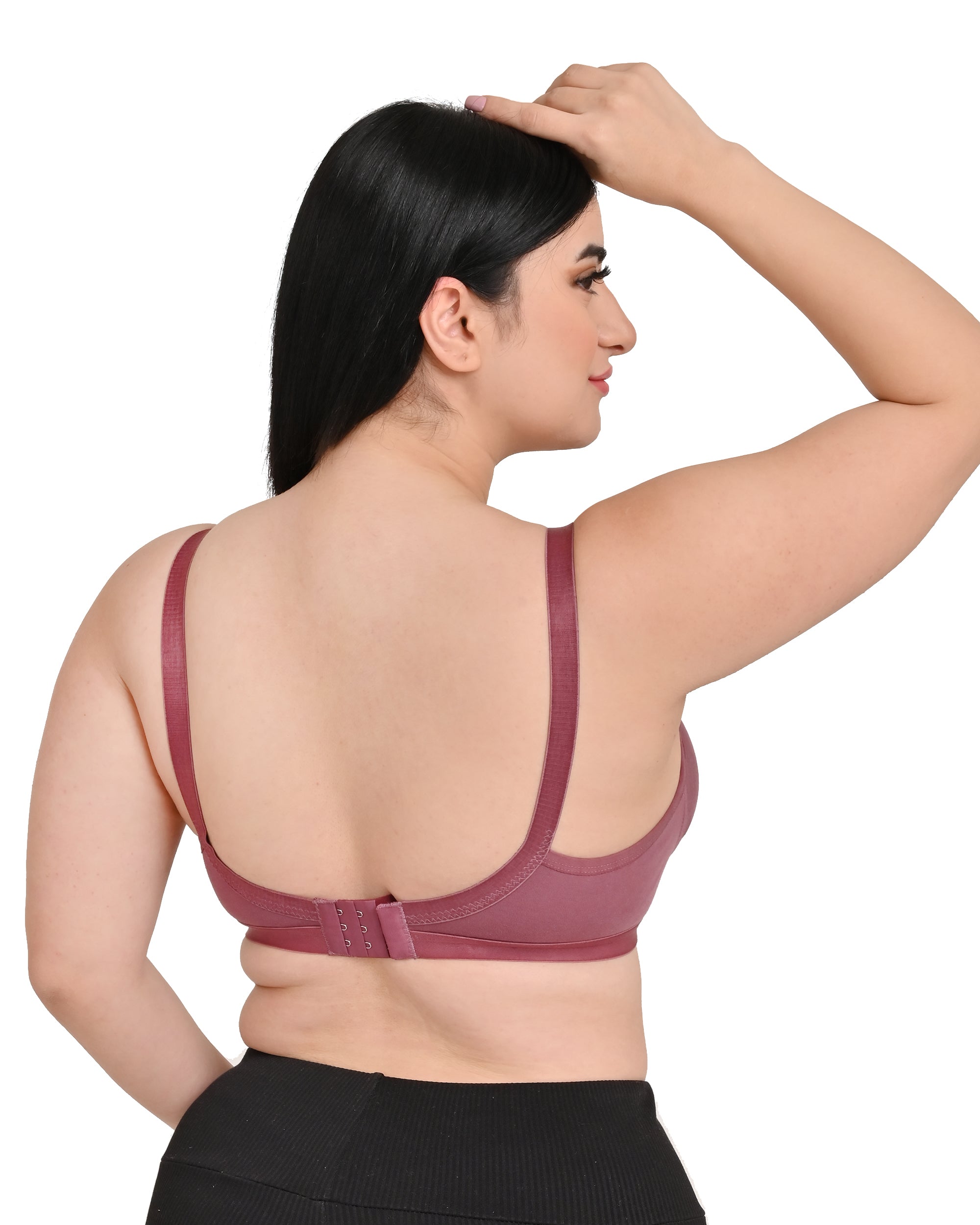 Onion Mesh Women's Nylon Lace Wirefree Full Coverage Bra