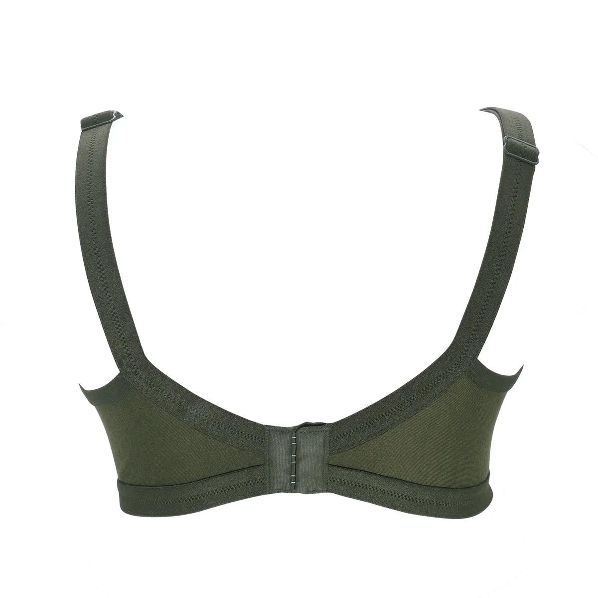 Green Women's Nylon Lace Wirefree Full Coverage Bra
