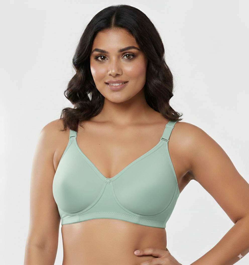 Firozi Women's Seamless  - T Shirt  Bra, Cotton  Full Coverage Ethnic Daily Wear Non Padded Bra